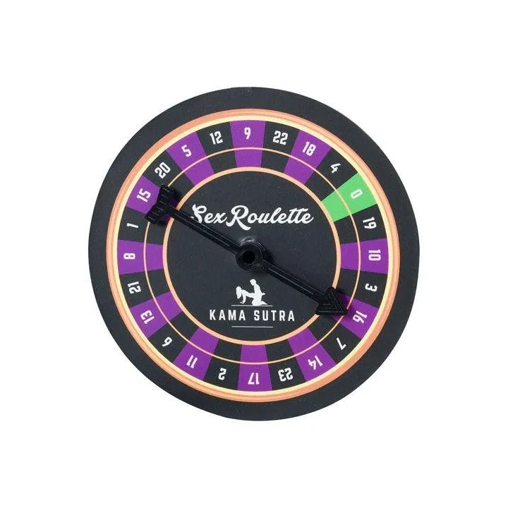 Gra erotyczna Sex Roulette Kamasutra - 24 wyzwania, 10 języków, rozmiar 12x12x1,5 cm