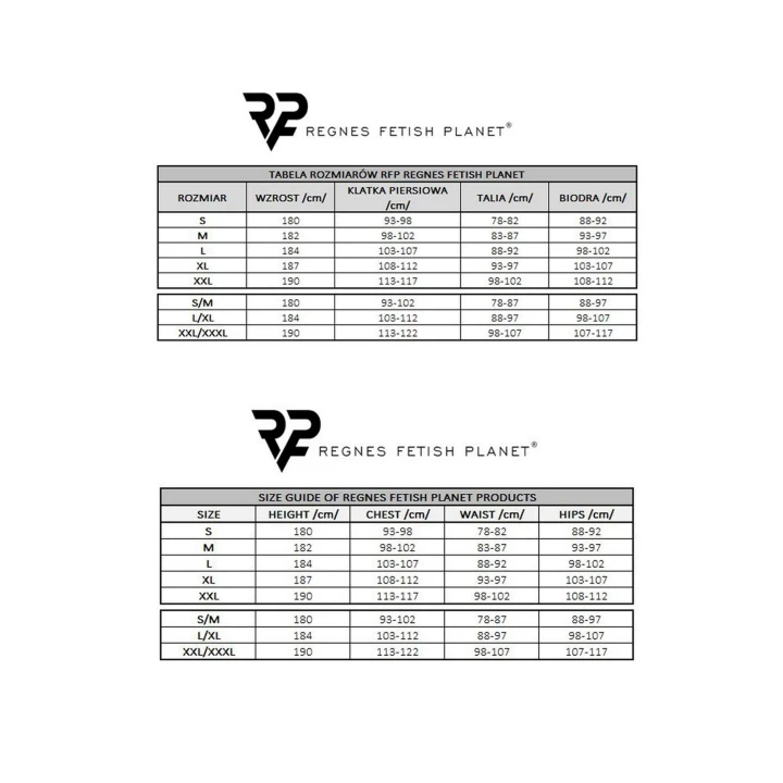 Stringi męskie REGNES FETISH PLANET, wetlook, elastyczny materiał, styl fetyszyzmu