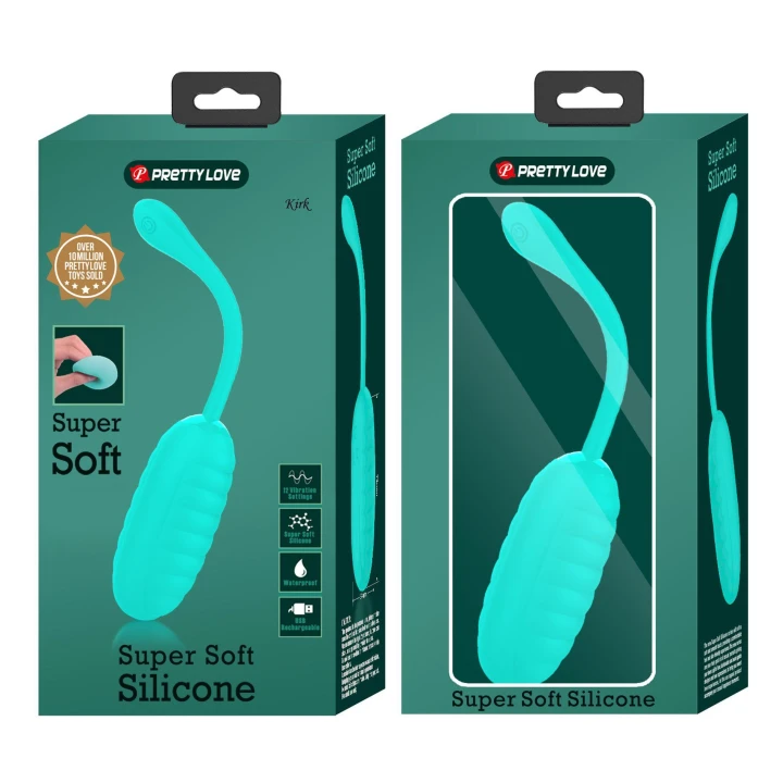 Wibrator jajeczny PRETTY LOVE KIRK, silikonowy, 12 funkcji wibracji, dyskretny
