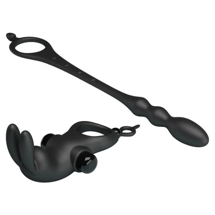 Wibracyjny rękaw penisowy PRETTY LOVE z pierścieniem, wodoodporny, zaokrąglona końcówka