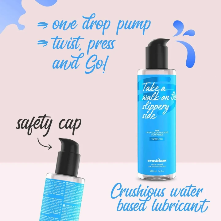 Lubrykant wodny Crushious 250 ml - hipoalergiczny, łatwy w użyciu, dla każdego