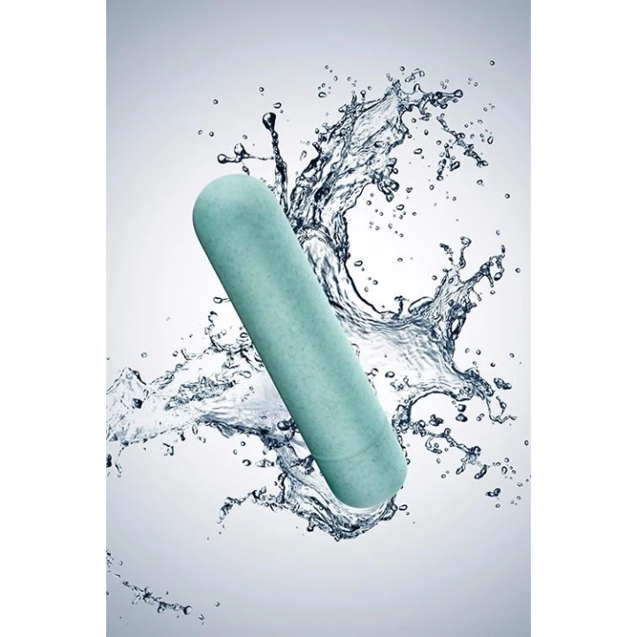 Wibrator GAIA ECO - bioplastik, wodoodporny, 1 prędkość, wymaga 1 AAA