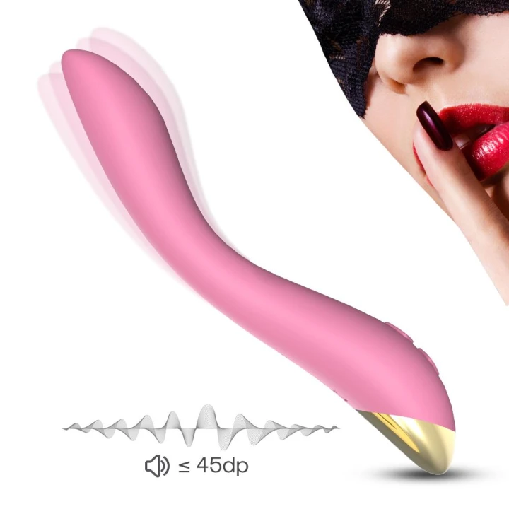 Wibrator ergonomiczny Flamingo, silikonowy, 9 trybów, wodoodporny, różowy
