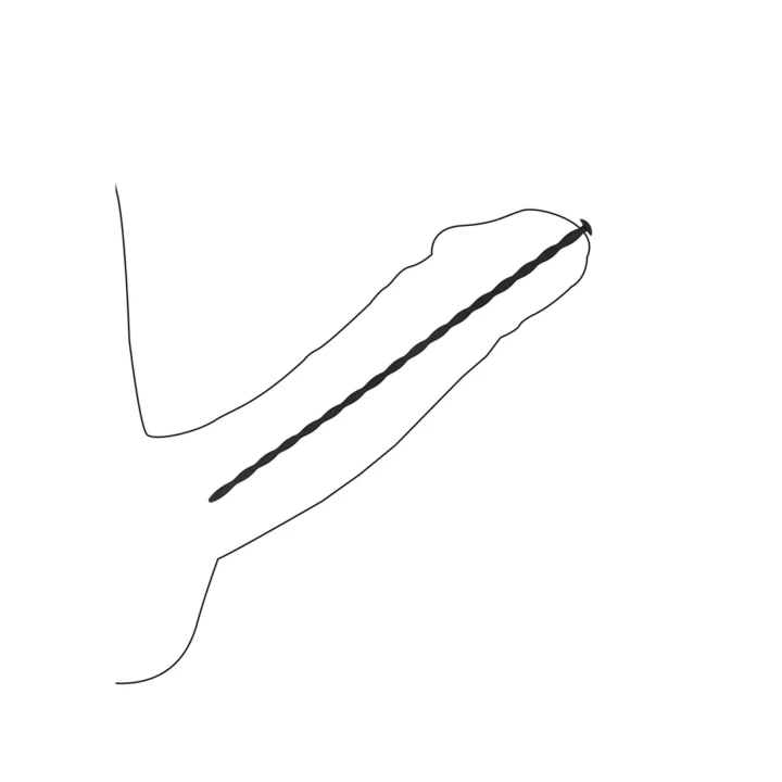 Sonda do cewki moczowej OUCH! - silikon, zestaw 4 szt., różne średnice, dł. 30 cm