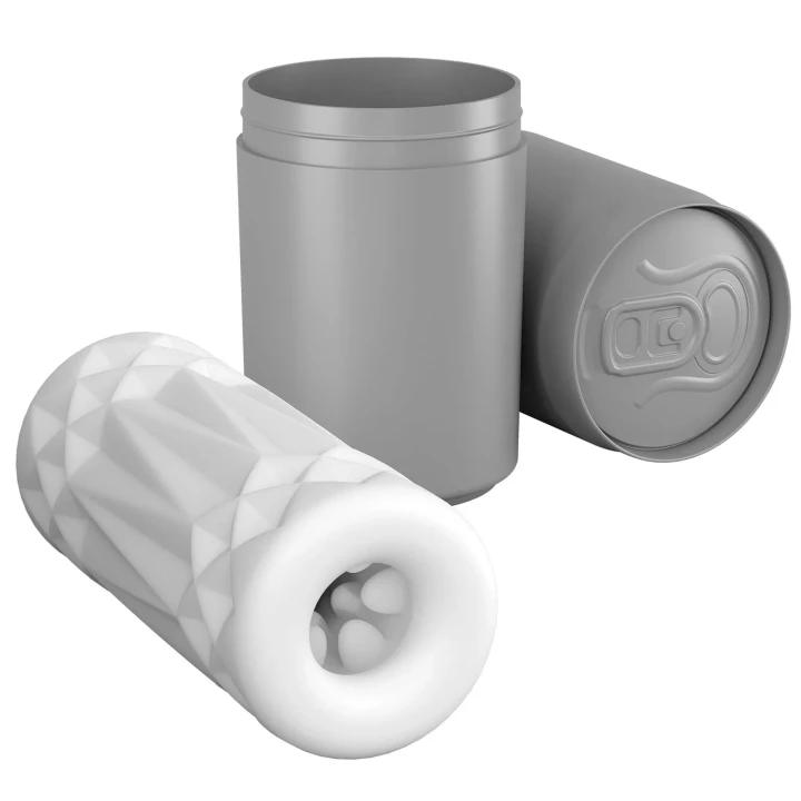 Masturbator PRETTY LOVE - TPR, Żebrowany Kanał, Dyskretna Puszka