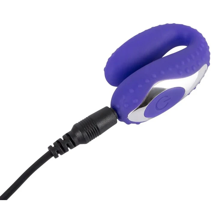 Wibrator doustny Purple Vibe z 5 trybami wibracji, silikon, długość 12,5 cm