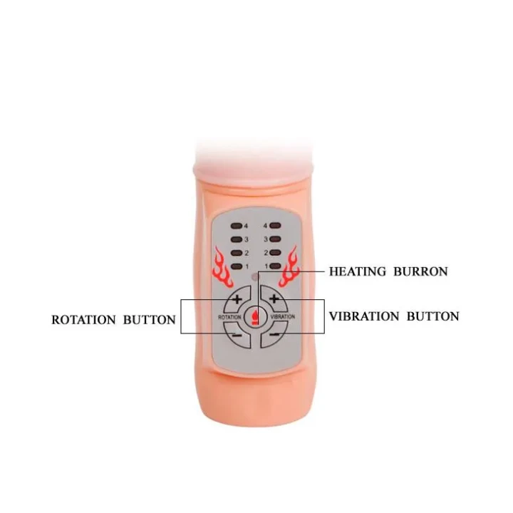 Wibrator TPR BAILE - Ogrzewanie do 48°C, 12 funkcji wibracji, 4 prędkości obrotowe