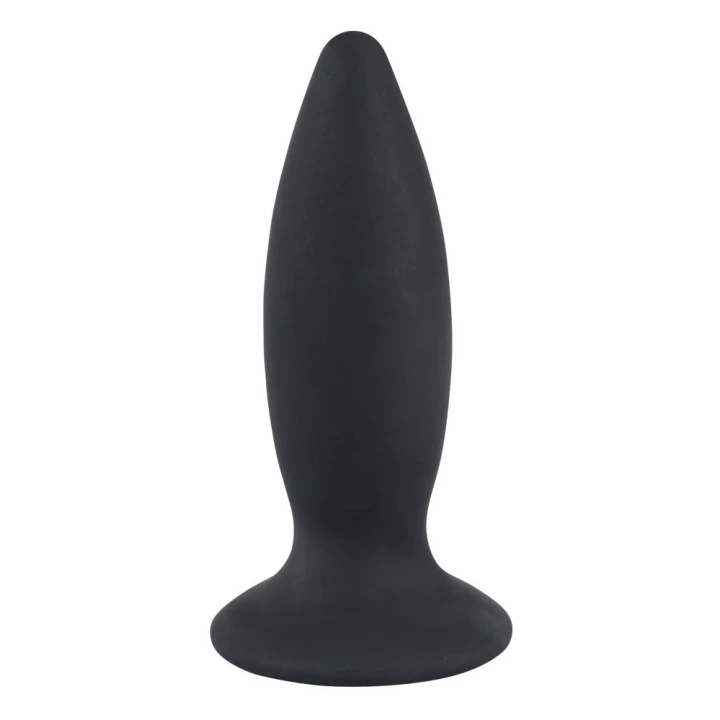 Korek analny - Black Velvets, silikon PU, 7 trybów wibracji, długość 11 cm