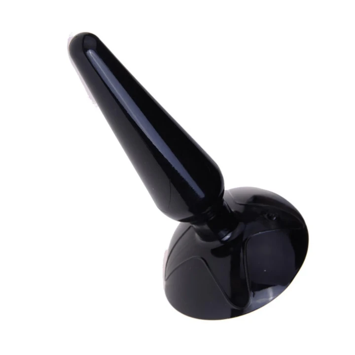 Korek analny Lovesecret Sensual LS27, 11 cm, TPE, przyssawka, elegancka czerń