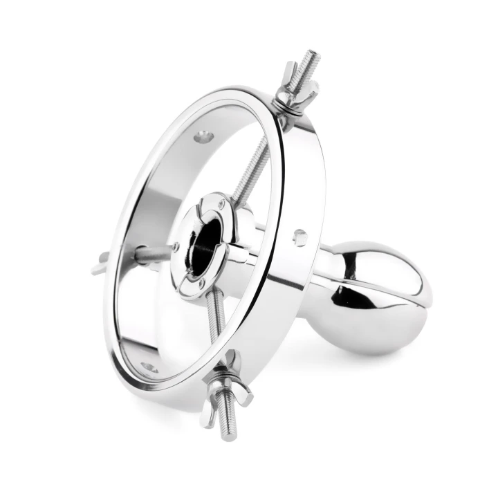 Metalowy rozpieracz analny Fetish Series — mechanizm regulacji, średnica 4/10 cm