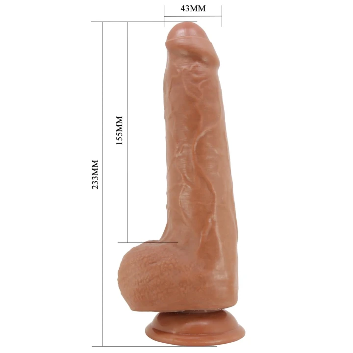 Dildo PRETTY LOVE - Seria DRACO, TPR, 9.2