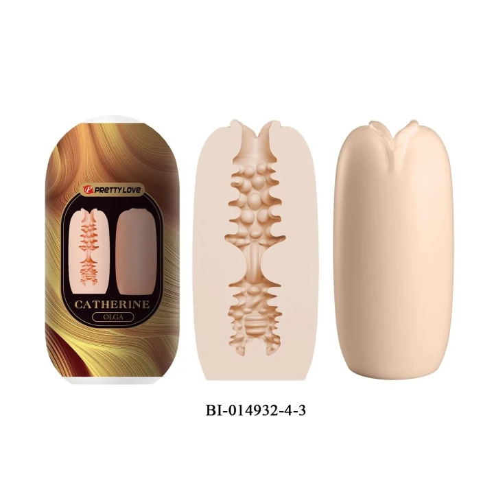 Rękaw masujący TPR ABS PRETTY LOVE - Catherine OLGA z 3 unikalnymi tunelami