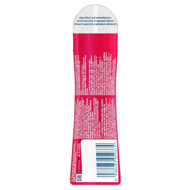 Żel intymny Durex Play Strawberry – nawilżający, rozpuszczalny w wodzie, 50 ml