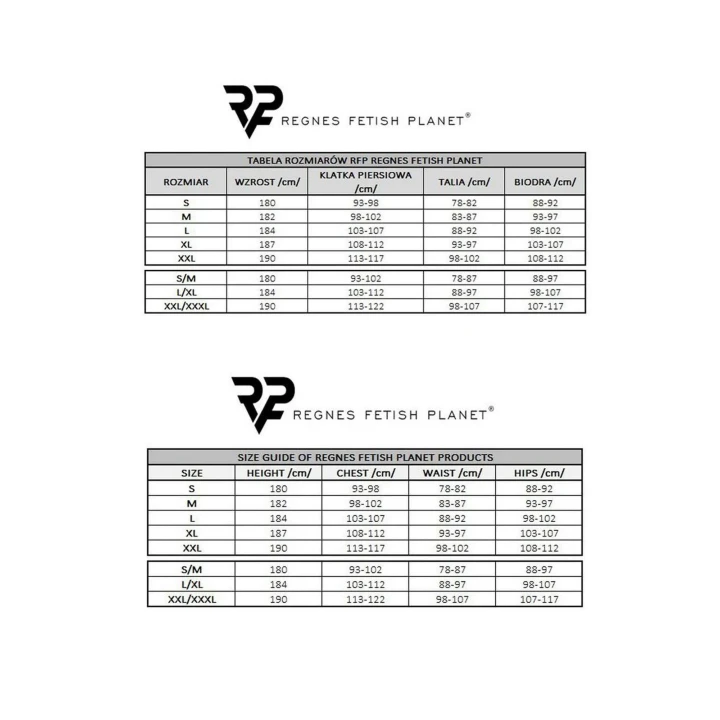 Mini spódniczka męska REGNES FETISH PLANET, czarny wetlook, elastyczna, krótki tył