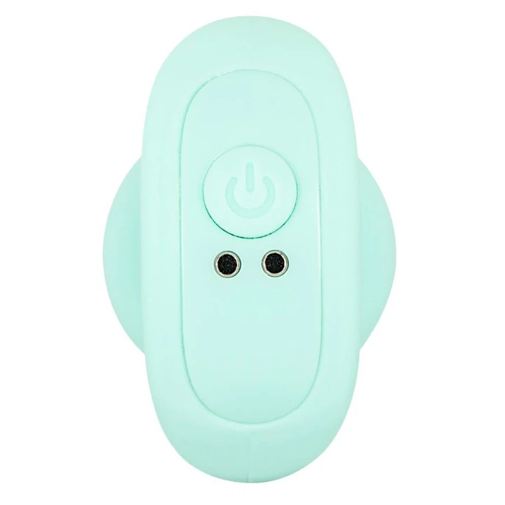 Zabawkowy korek analny Cuties - silikonowy, wibracyjny, 7 trybów, 8,3 cm