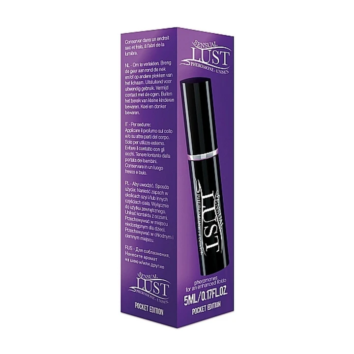 Perfumy z feromonami unisex - Sensual Lust 5 ml - Wzmacniające uwodzenie, zapach na ciało