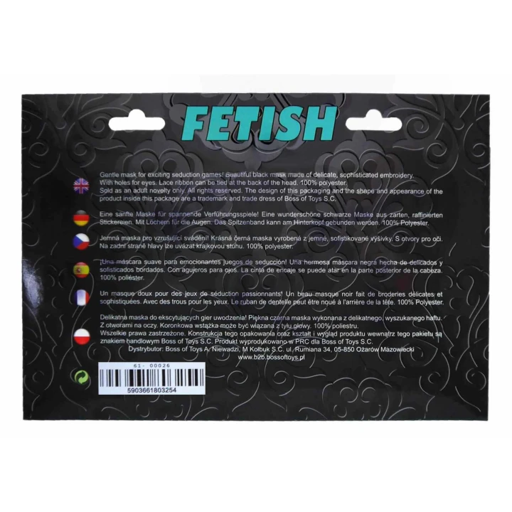 Maseczka na oczy, Red B - Satynowa, delikatna tkanina, regulowana gumka