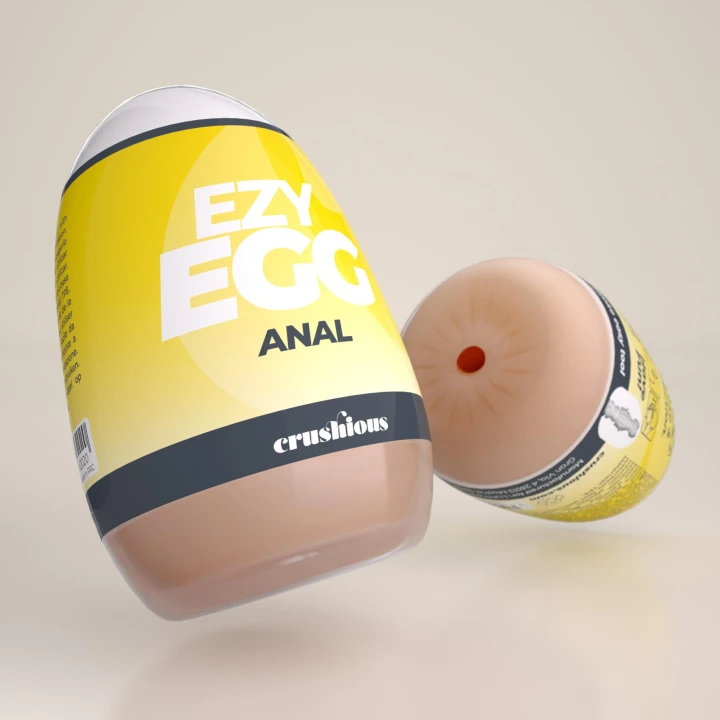 Masturbator analny CRUSHIOUS Ezy Eggs, rozmiar 5,6 cm, stymulujące wnętrze