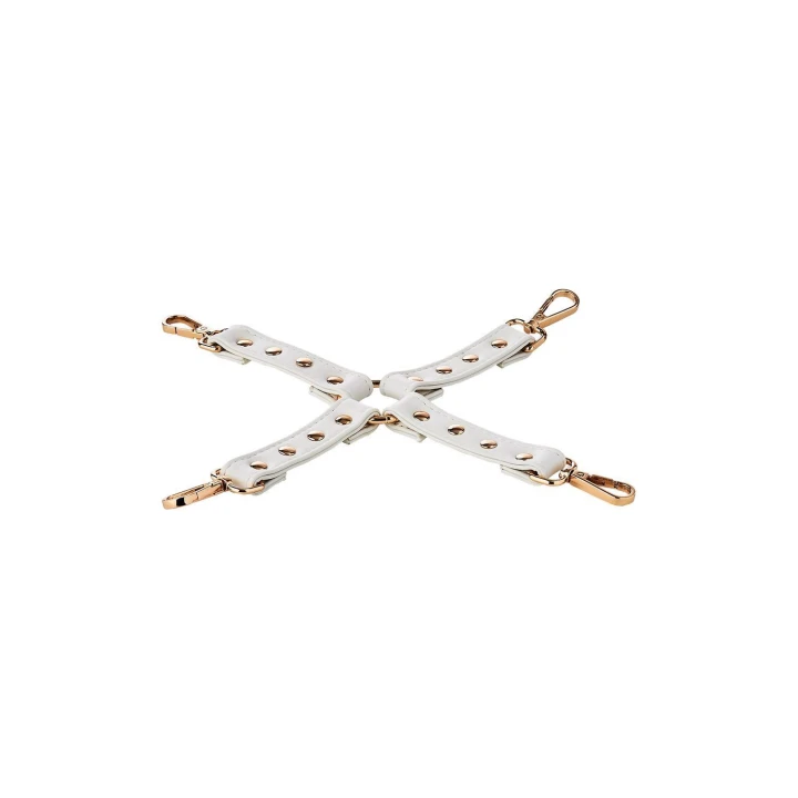 Hogtie Blaze Elite - sztuczna skóra PU, metalowe detale, 4 zaczepy clasp