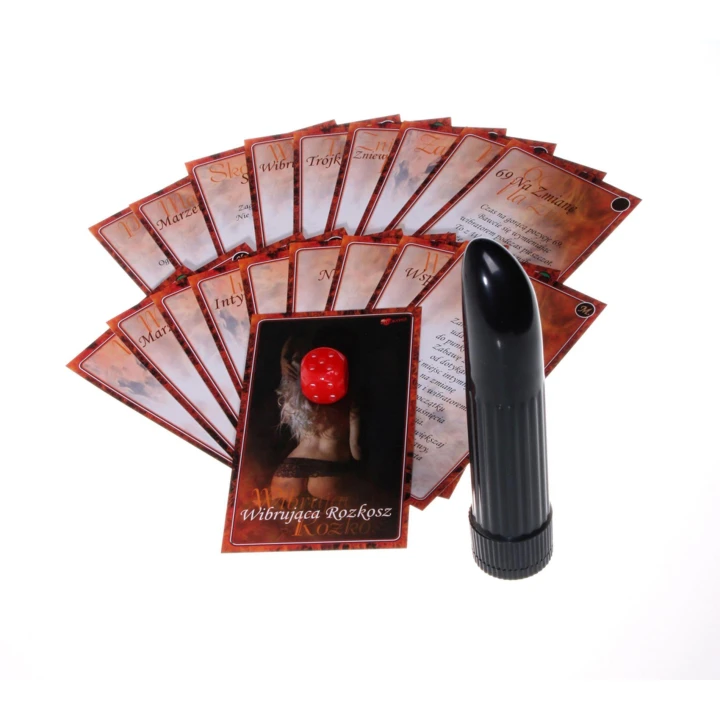 Gra towarzyska dla par - Odgrywajcie Razem, z wibratorem Lady Finger, 12 zadań