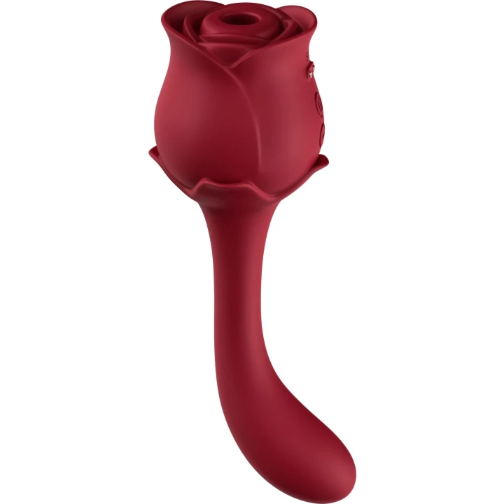 Stymulator łechtaczki Blossom Red - Silikon, 9 trybów wibracji, wodoodporny