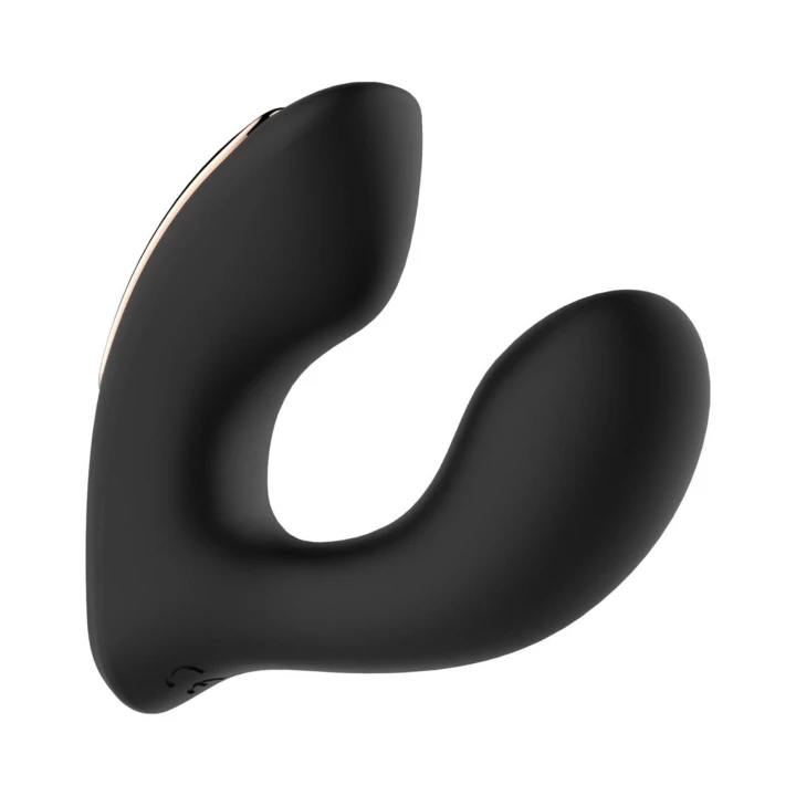 Wibrator do noszenia Rosy Gold - luksusowe etui ładujące, regulowane wibracje, dyskrecja