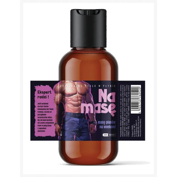 Mydło w płynie Na Masę, Seria: no stress, 180 ml, do codziennego oczyszczania skóry