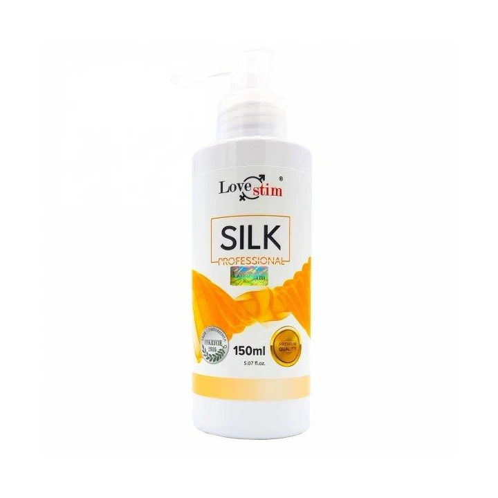 Żel silikonowy - Lovestim SILK PROFESSIONAL 150 ml, długotrwały, nawilżający, delikatny