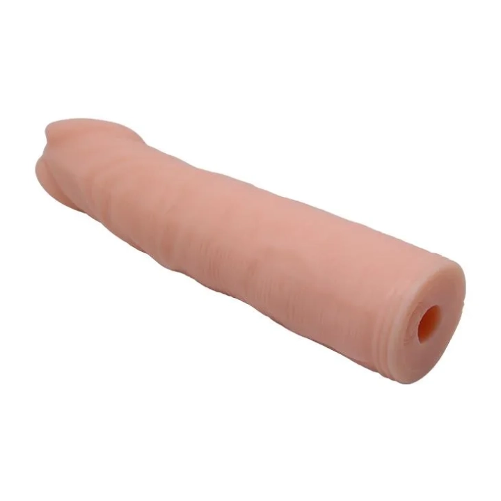 Dildo BAILE - 7-calowy z wibratorem, regulowana uprząż i ergonomiczny kształt