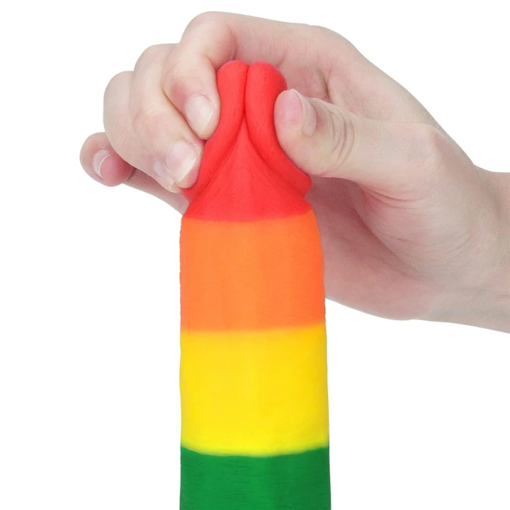 Dildo Prider 7.5'' | Platynowy silikon | Hipoalergiczny | Przyssawka