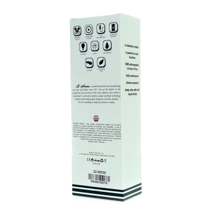 Masażer do ciała - Wielofunkcyjny różowy zasilany akumulatorem, 8 programów wibracji