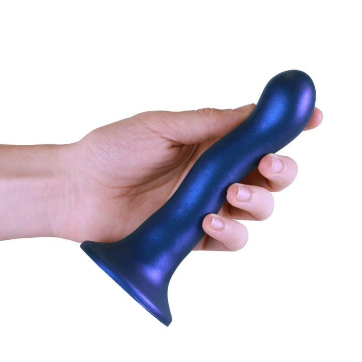Dildo Ouch! – 7'' (17 cm), ciekawy kształt, z przyssawką, płynny silikon