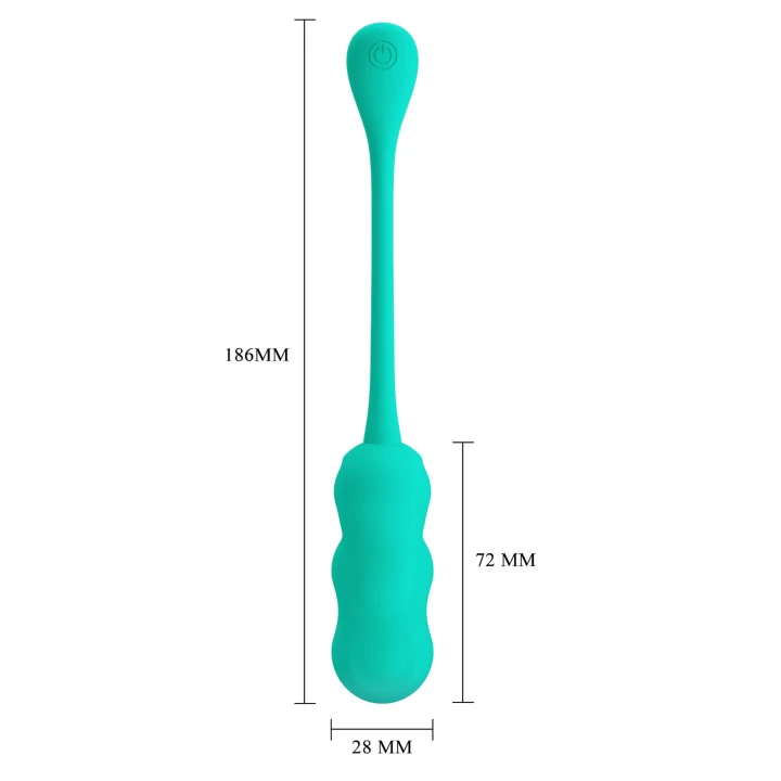 Jajko wibracyjne - PRETTY LOVE LESHY, silikon, 12 funkcji wibracji, pilot bezprzewodowy