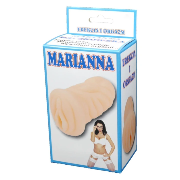 Masturbator MARIANNA CyberSkin® z wibracją, wodoodporny, 340g, 13,5 cm
