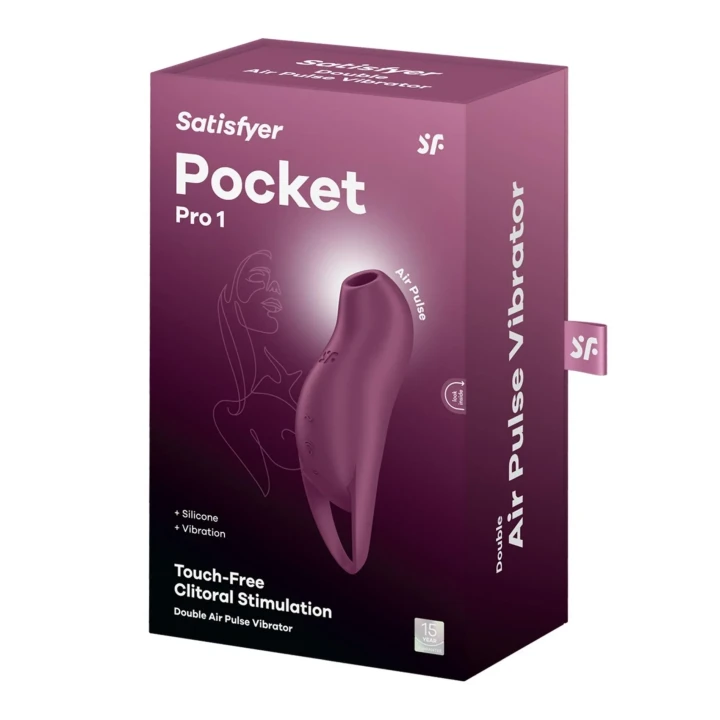 Stymulator łechtaczki Satisfyer Pocket Pro 1: Silikon, Wodoszczelny, 11 fal ciśnienia