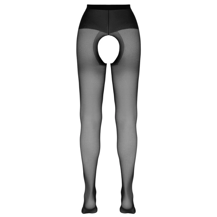 Rajstopy Crotchless COTTELLI LINGERIE, 20 DEN, czarne, eleganckie i komfortowe