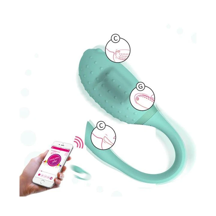 Stymulator łechtaczki - Magic Motion Fugu, USB, 7 wzorów wibracji, silikon