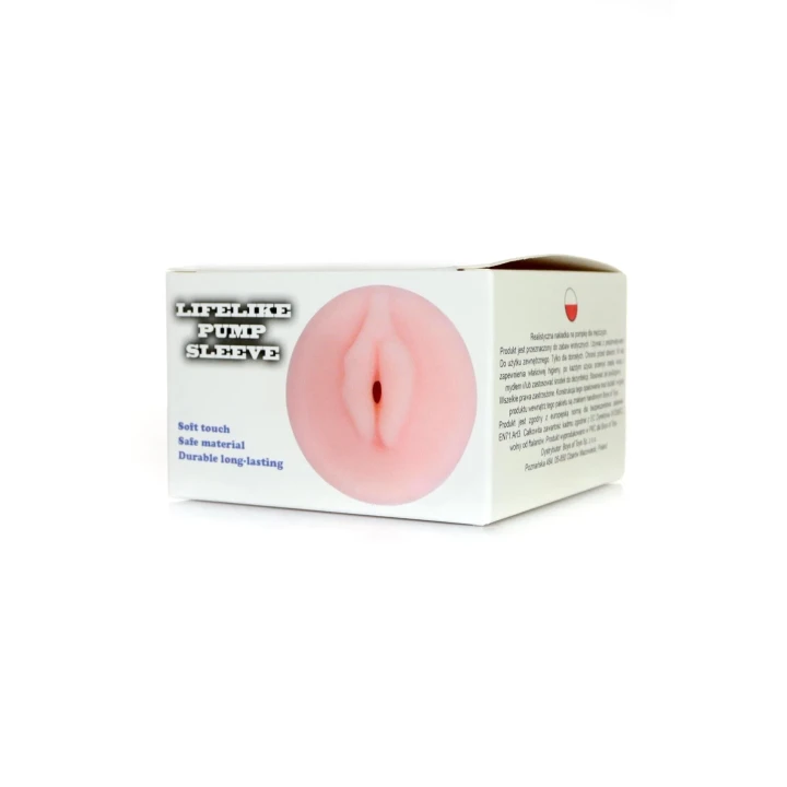 Nakładka na pompkę TPE LifeLike, realistyczna tekstura, kompatybilna z większością pomp