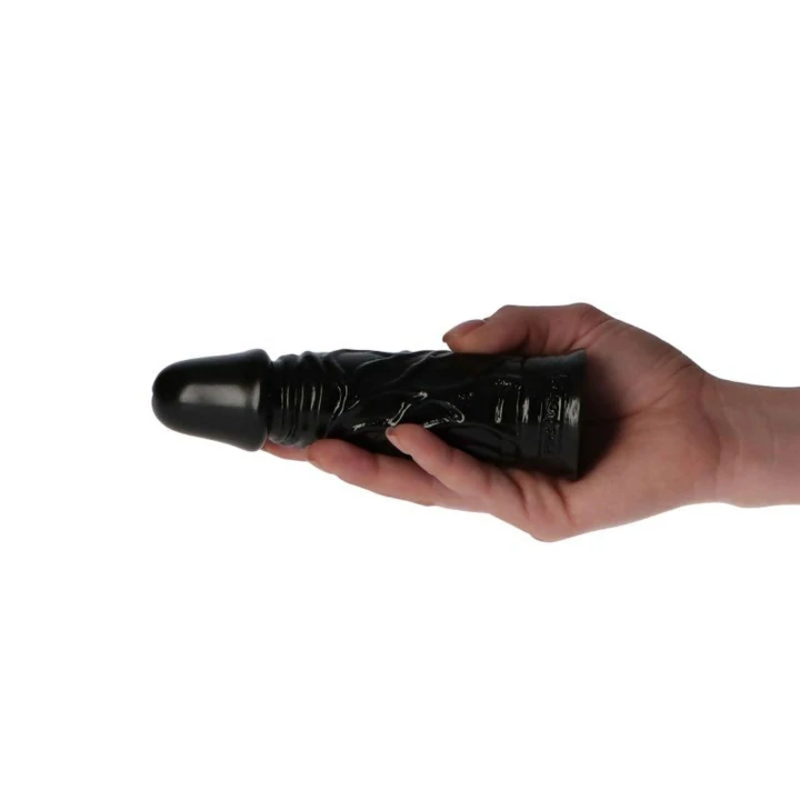 Dildo Ezio Black, 4 cm średnica, 13 cm długość, realistyczny kształt