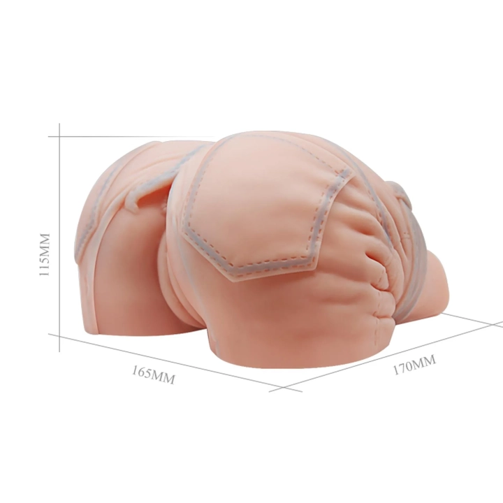 Masturbator TPR/ABS BAILE Temptation Passion Lady, wibracje, podwójne otwory