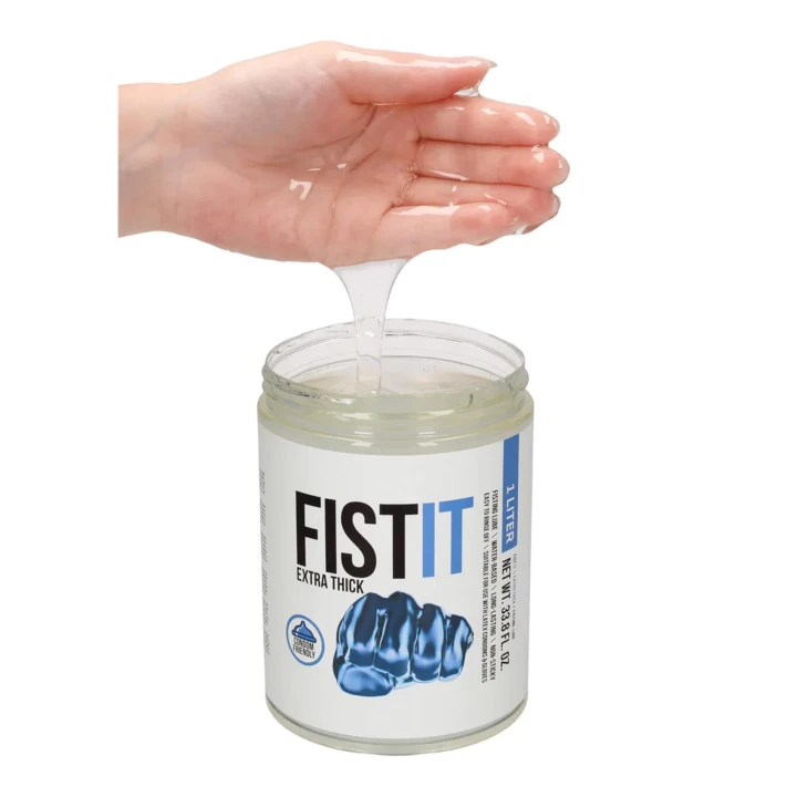 Lubrykant wodny Fist It Extra Gruby - 1000 ml, Dermatologicznie testowany, Beztłuszczowy