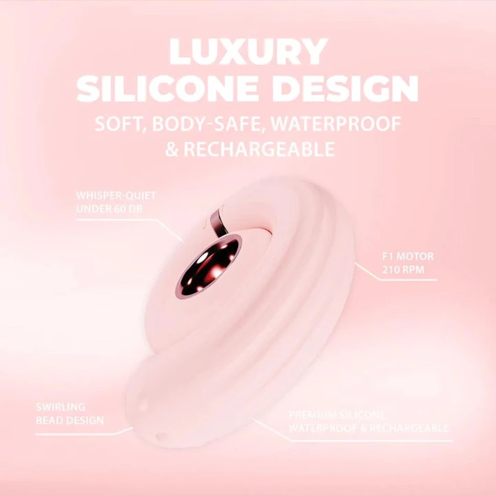 Wibrator rotacyjny Loveline Perles - Silikon, 10 funkcji, wodoodporny