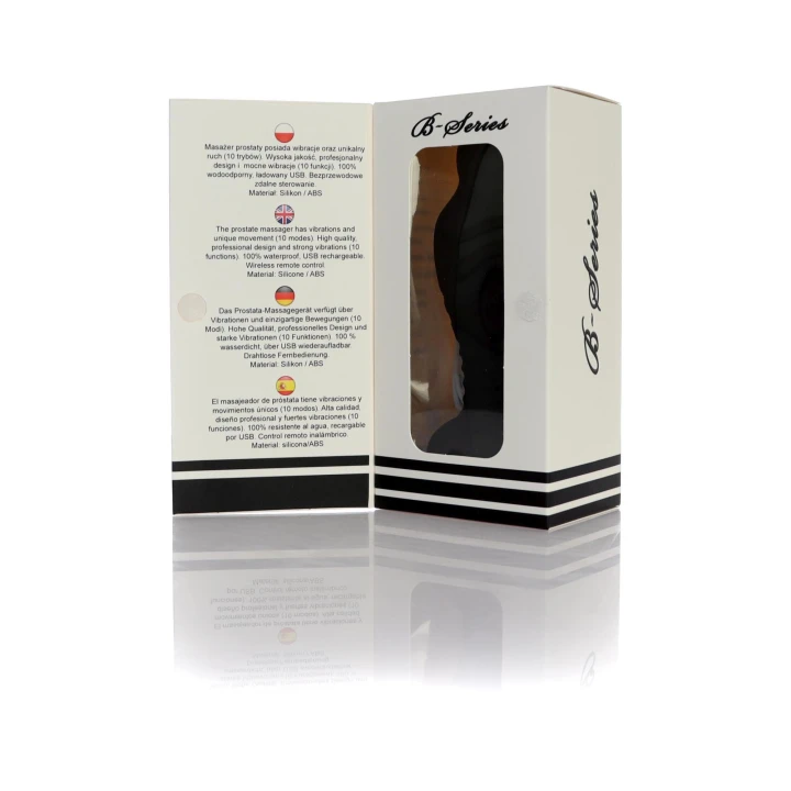 Masażer prostaty Stymulator - 10 trybów, wodoodporny, zdalne sterowanie