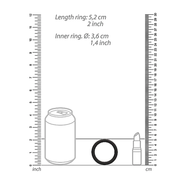 Pierścień erekcyjny - Czarny, 3 rozmiary (M, L, XL), poprawa sprawności seksualnej