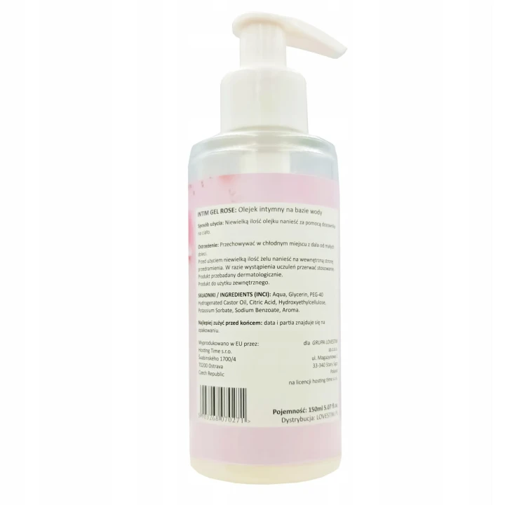 Żel do Intymnych Stymulacji LoveStim 150ml, 3w1, Różany, Lekko Rozgrzewający