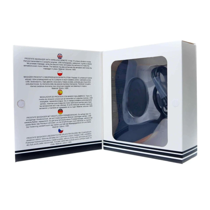 Masażer prostaty Stymulator-Pro z USB, 10 trybów, zdalne sterowanie, wodoodporny