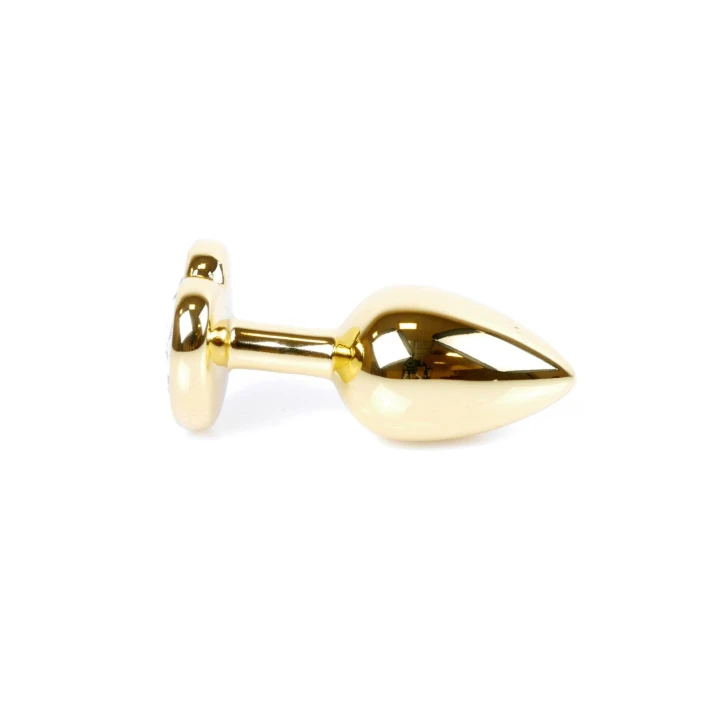 Korek analny (anal plug) MyLove Jewellery Gold – stal nierdzewna, różowy, 2,7 cm