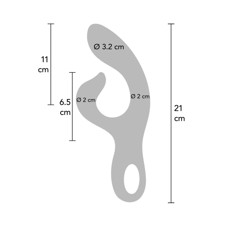 Wibrator podwójny Endless Orgasm - silikon, 21 cm, 10 trybów wibracji, IPX7