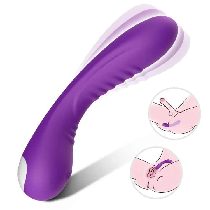 Wibrator silikonowy Legend Purple z 9 trybami wibracji, wodoodporny, cichy