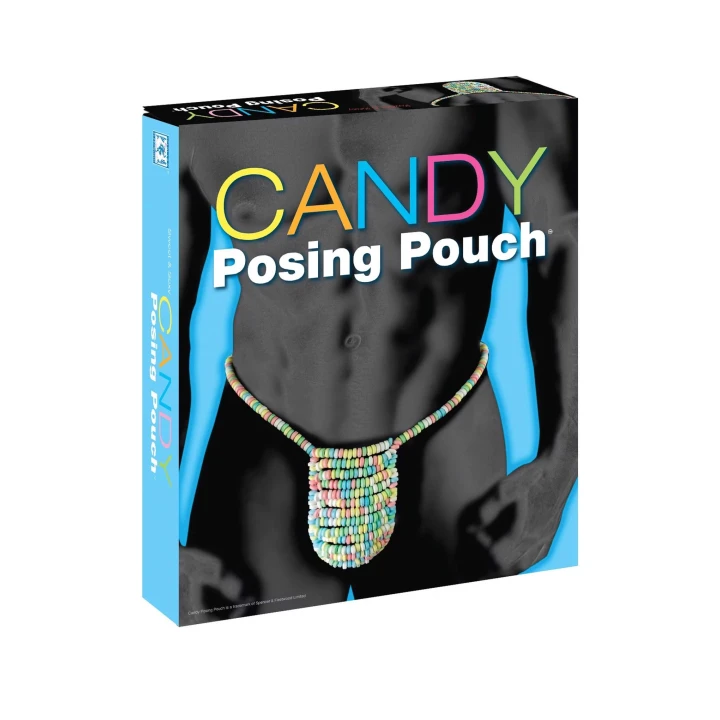 Naszyjnik Candy Posing Pouch - Atrakcyjny zestaw bielizny słodkiej, erotyczny design